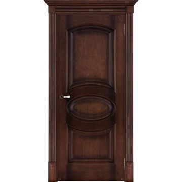 Межкомнатная дверь шпон Соло Флоренция орех глухая
