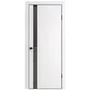 Фото межкомнатной двери ПЭТ Квинто белая остеклённая