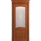 Межкомнатная дверь массив дуба Viporte Классика 2 табачный остеклённая