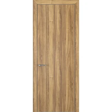 Межкомнатная дверь Квалитет К7 орех грецкий с алюминиевой кромкой