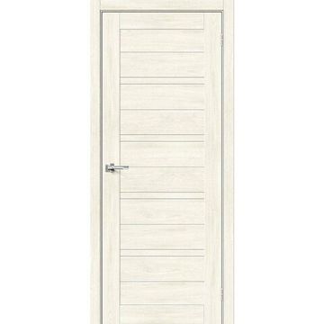 Межкомнатная дверь экошпон Bravo Порта-28 nordic oak остеклённая