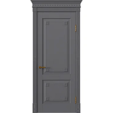 Межкомнатная дверь массив дуба Viporte Флоренция графит глухая