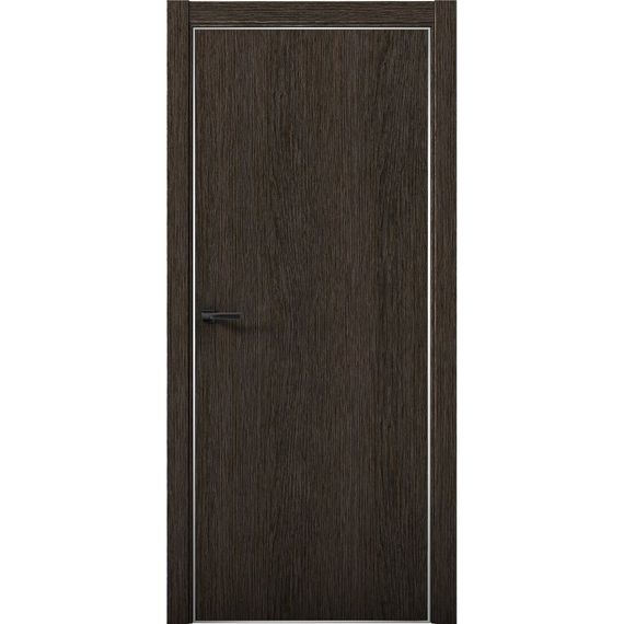Межкомнатная дверь Плутоний 1 дуб тёмный глухая