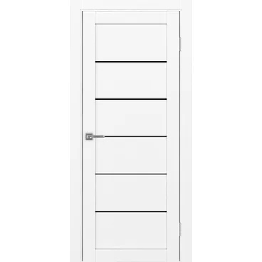 Межкомнатная дверь экошпон Турин 501АПП.1 белый снежный с молдингом