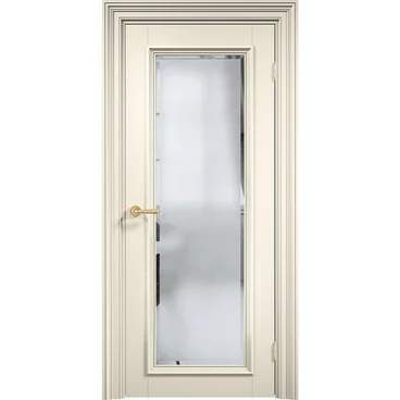 Межкомнатная дверь эмаль Дверцов Болонья 1 NCS S 1002-Y50R остеклённая