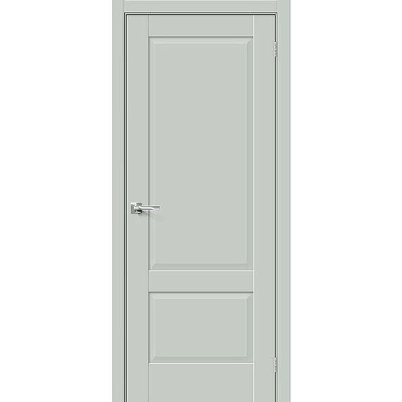 Фото межкомнатной двери эмалит Прима-12 grey matt глухая