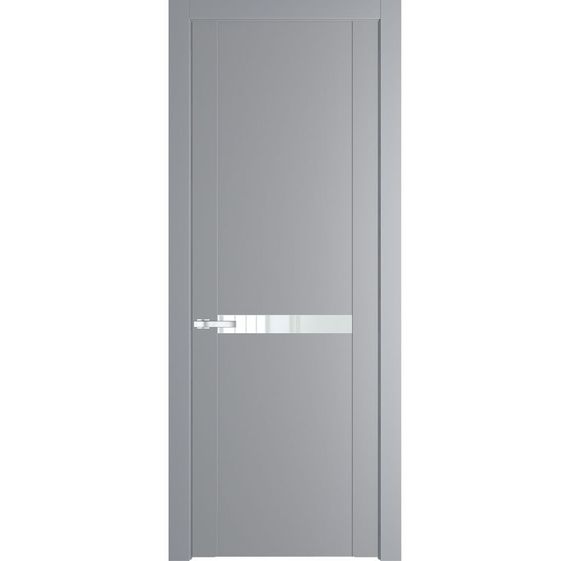 Межкомнатная дверь 1.4P смоки остеклённая