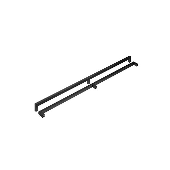 Дверная ручка-скоба Incontro 20-20 чёрная матовая для замка AGB TOUCH