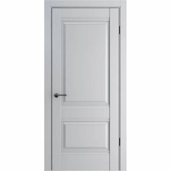 Межкомнатная дверь экошпон ДП-51 silver gray глухая