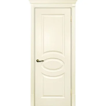 Межкомнатная дверь эмаль Текона Смальта 12 слоновая кость RAL 1013 глухая