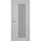 Межкомнатная дверь экошпон Турин 544.12 серый дуб остеклённая
