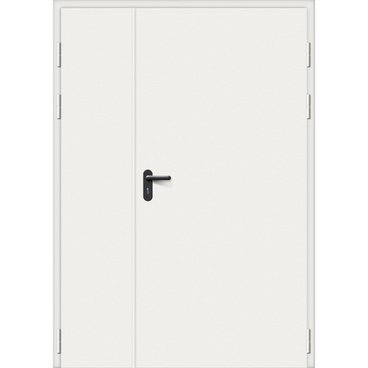 Дверь противопожарная стальная двупольная RAL 7035