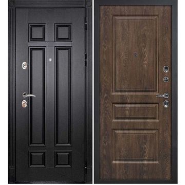 Входная дверь Гера 2 венге панель фрезерованная