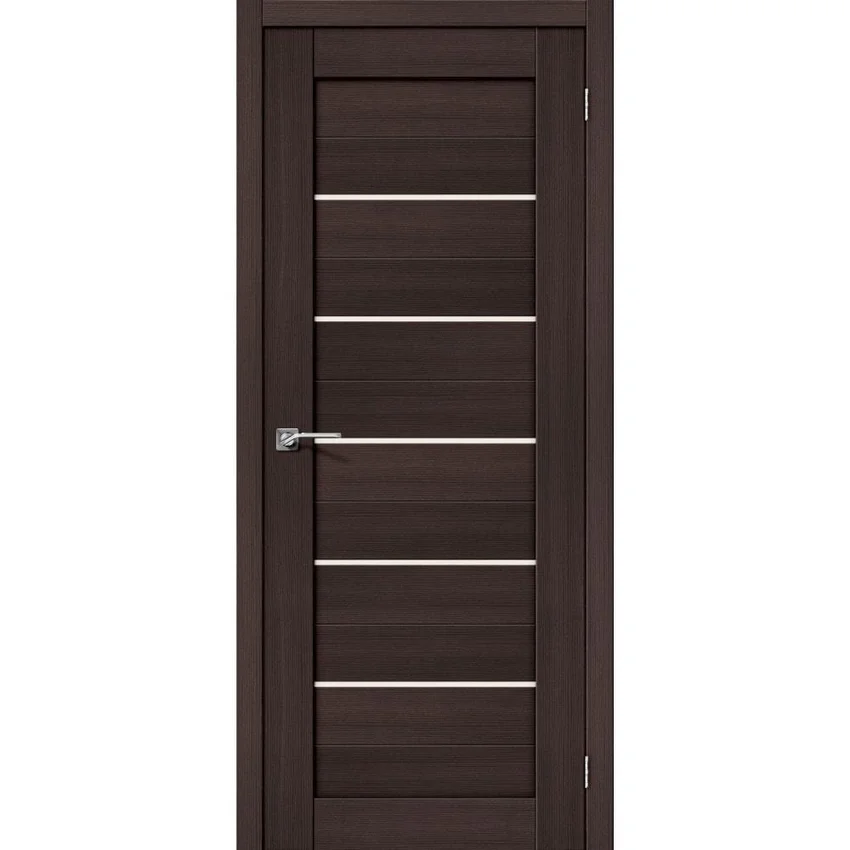 Фото двери эко шпон Porta 22 в цвете wenge veralinga