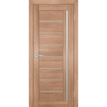 Межкомнатная дверь экошпон Мариам Техно-741 миндаль стекло сатинат белый