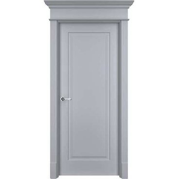 Межкомнатная дверь эмаль Нафта RAL 7047 глухая