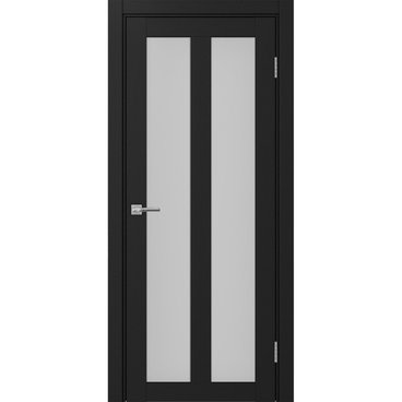 Межкомнатная дверь экошпон Турин 521.22 антрацит остеклённая
