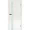 Межкомнатная дверь эмаль Мальта L-12 белый RAL 9003 остеклённая