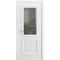 Межкомнатная дверь эмаль Скалино 2 белая со стеклом