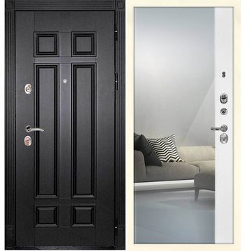 Входная дверь Гера 2 венге панель зеркало оптима макси