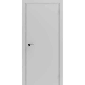 Межкомнатная дверь Porta ПТА-50B серая Shellac Grey чёрный лампас глухая