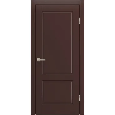 Межкомнатная дверь Патриция коричневая эмаль RAL 8016 глухая