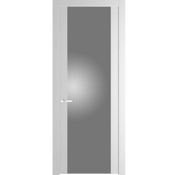 Межкомнатная дверь 1.7P крем вайт остеклённая