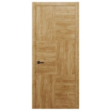 Межкомнатная дверь массив дуба Alvero Флэт-III дуб натуральный глухая