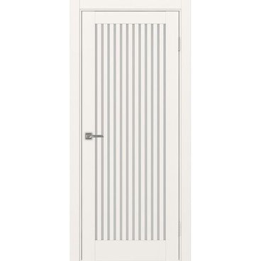 Межкомнатная дверь экошпон Турин 543.2 бежевый остеклённая