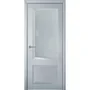 Фото межкомнатной двери экошпон Uberture Perfecto 108 barhat light grey остеклённая