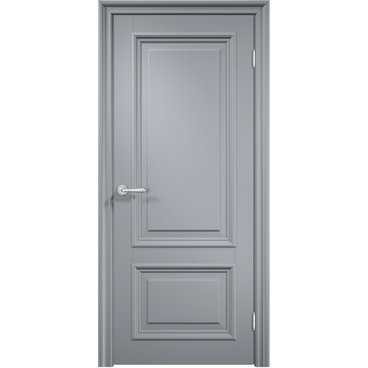 Межкомнатная дверь эмаль Дверцов Брессо 2 RAL 7047 глухая