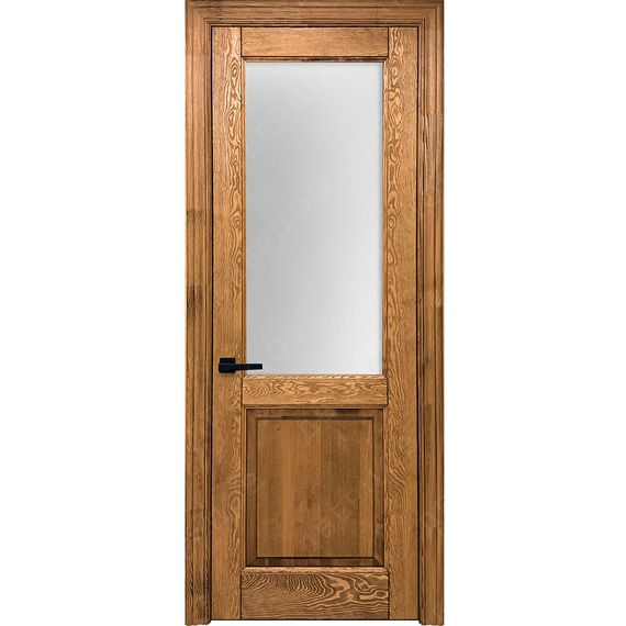 Фото межкомнатной двери массив сосны Дверцов Ливорно венге остеклённая