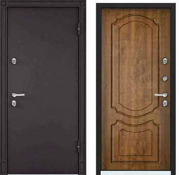 Входная стальная дверь Torex Snegir 20 MP горячий шоколад S20-07 КТ дуб медовый