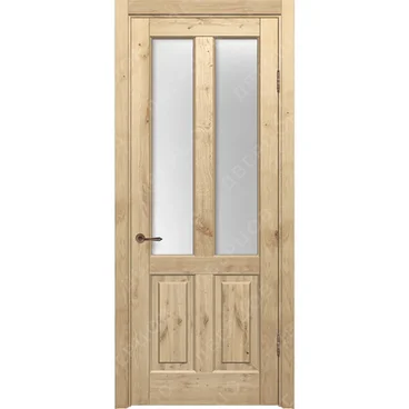 Межкомнатная дверь массив дуба с сучком Дверцов Авиано остеклённая