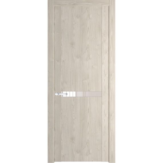 Межкомнатная дверь 1.4N каштан светлый остеклённая