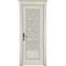Фото межкомнатной двери массив ольхи ОКА Лондон 1 эмаль слоновая кость остеклённая
