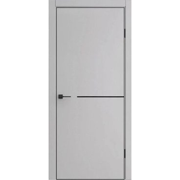 Межкомнатная дверь экошпон ДП-50.1 silver gray глухая