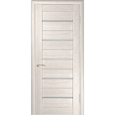 Межкомнатная дверь экошпон Legend ЛУ-22 капучино с матовым стеклом