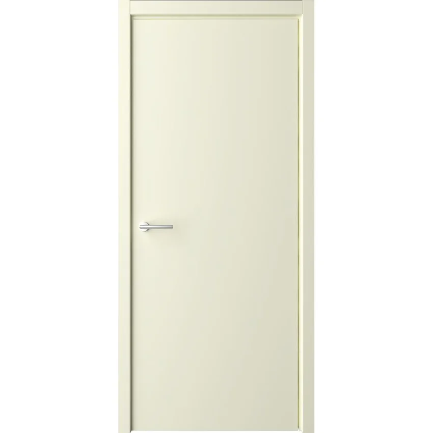 Фото межкомнатная дверь эмаль Геометрия 1 слоновая кость глухая