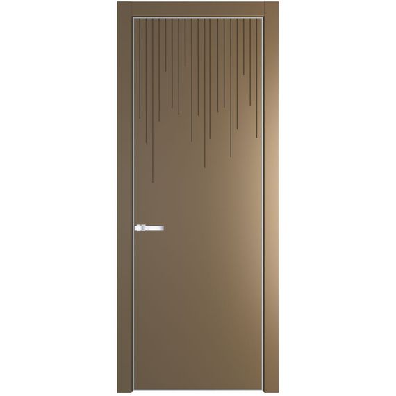Межкомнатная дверь эмаль Profil Doors 8PA перламутр золото глухая