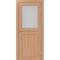 Межкомнатная дверь экошпон Турин 520.211 ясень тёмный остеклённая