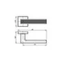 Размеры ручки LINE USQ6