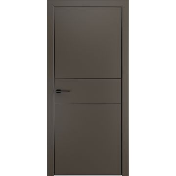 Межкомнатная дверь пэт Премьер-3 антрацит AL Black глухая