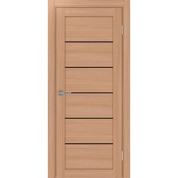 Межкомнатная дверь экошпон Турин 501АПП.1 ясень тёмный с молдингом