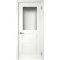 Фото межкомнатной двери эмаль Текона Смальта 44 белая остеклённая