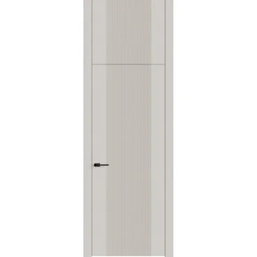 Межкомнатная дверь с фальшфрамугой эмаль Ofram Линнея 3 латте