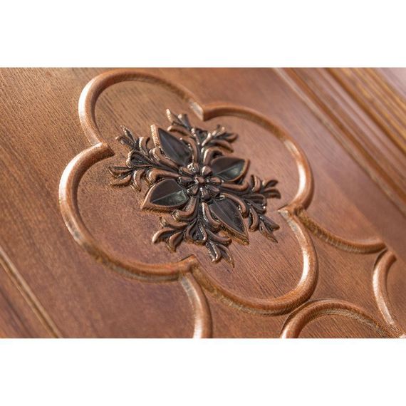 Дверь массив дуба Монако табачный глухая