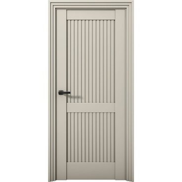 Межкомнатная дверь Никель 2 силк грей глухая