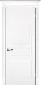 Межкомнатная дверь эмаль Текона Смальта 01 белая RAL 9003 глухая