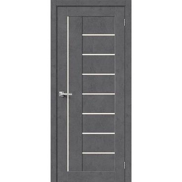 Межкомнатная дверь экошпон Bravo Порта-29 slate art остеклённая